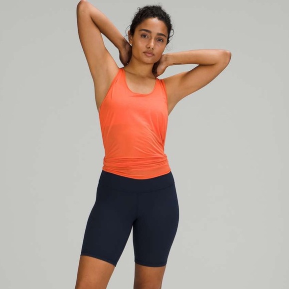 Lululemon Essential Tank Top Pleated Warm Coral - Size 6 - Picture 3 of 8